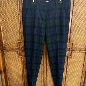 J. Crew Black Watch ankle pants
